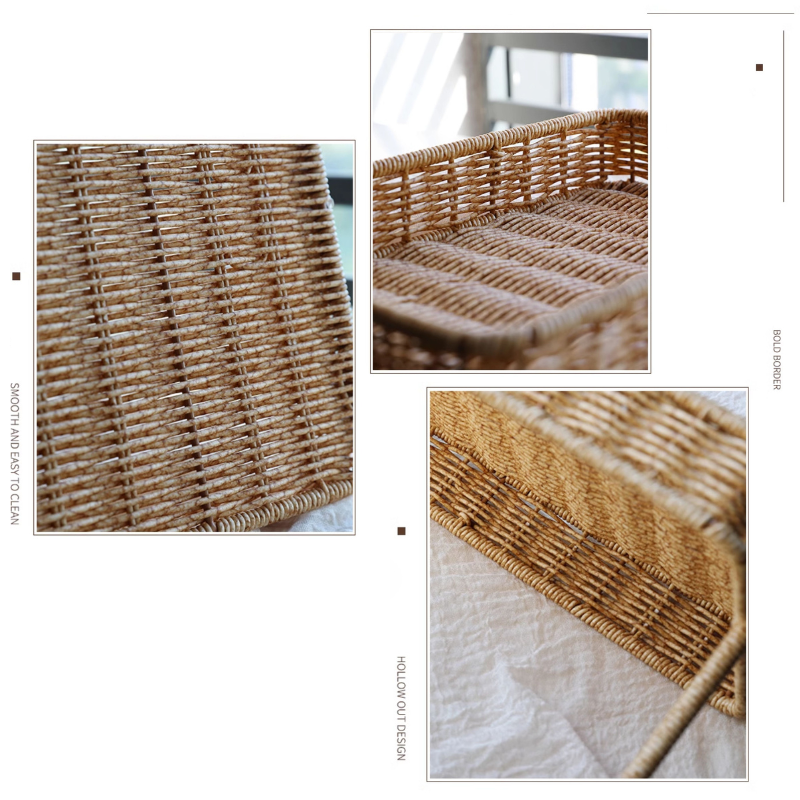 Rattan Organizer Counter Shelf