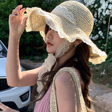 Women's Wide Brim Straw Hat