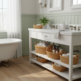 Rattan Dual-Handle Oval Basket