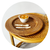 Handwoven Rattan Dinner Plate
