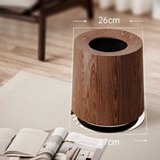 Wood Grain Trash Can