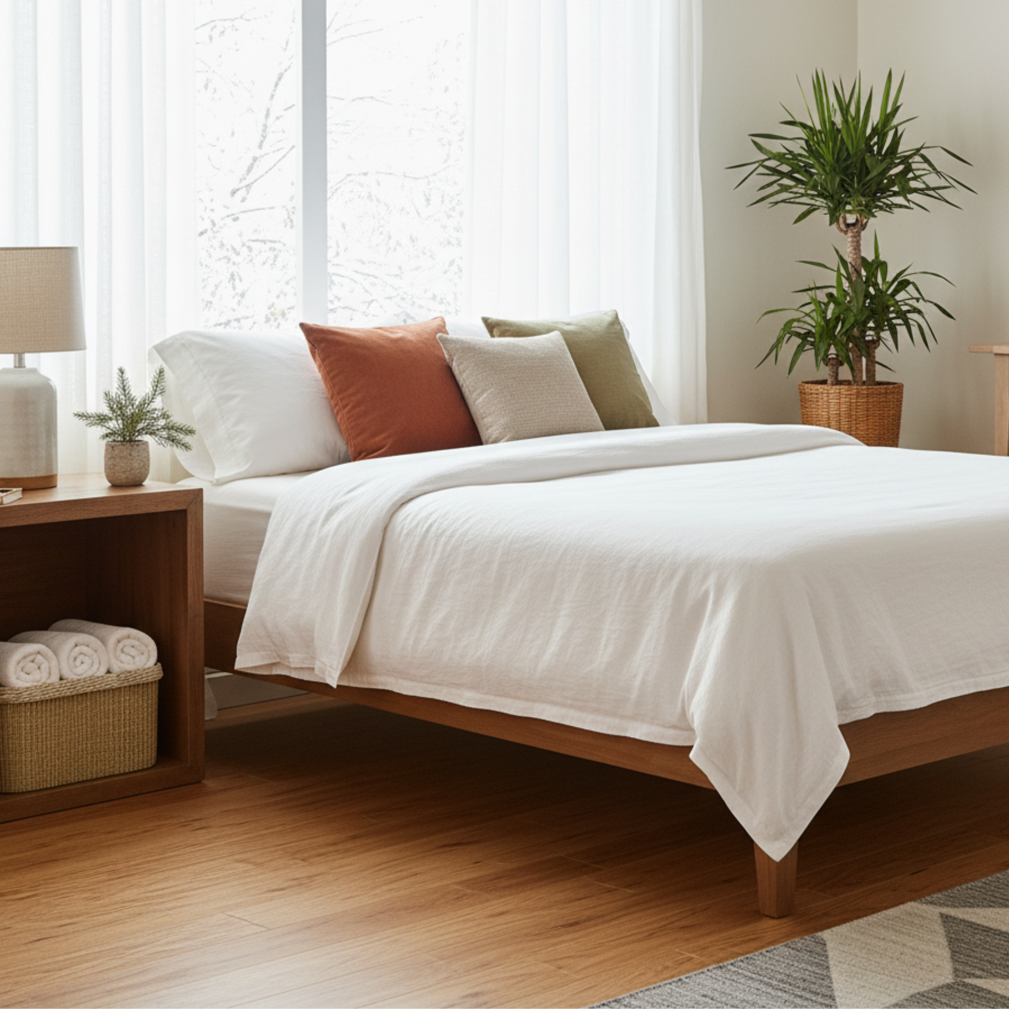 Handwoven Cotton Rope Basket