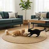 Round Rattan Cat Scratch Mat