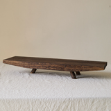 Boat Form Wood Tea Tray – Sculptural Object