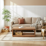 Rattan 3-Handle Storage Basket