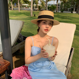 Women's Summer Flat Straw Sunhat