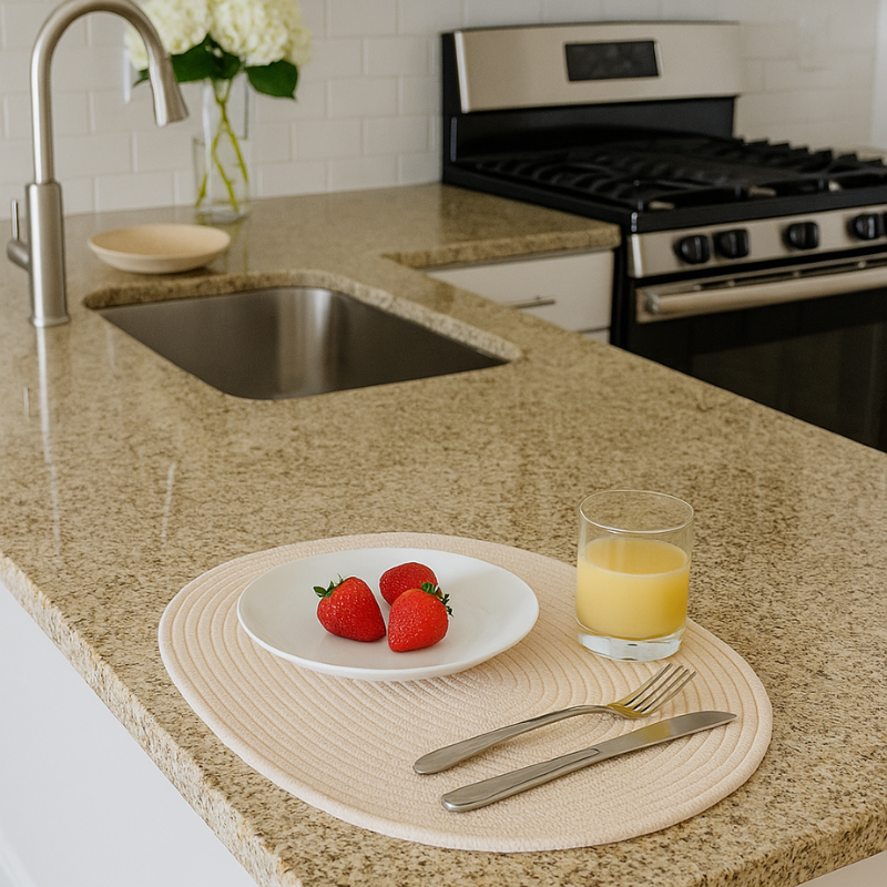 Round Cotton Rope Table Mats Set