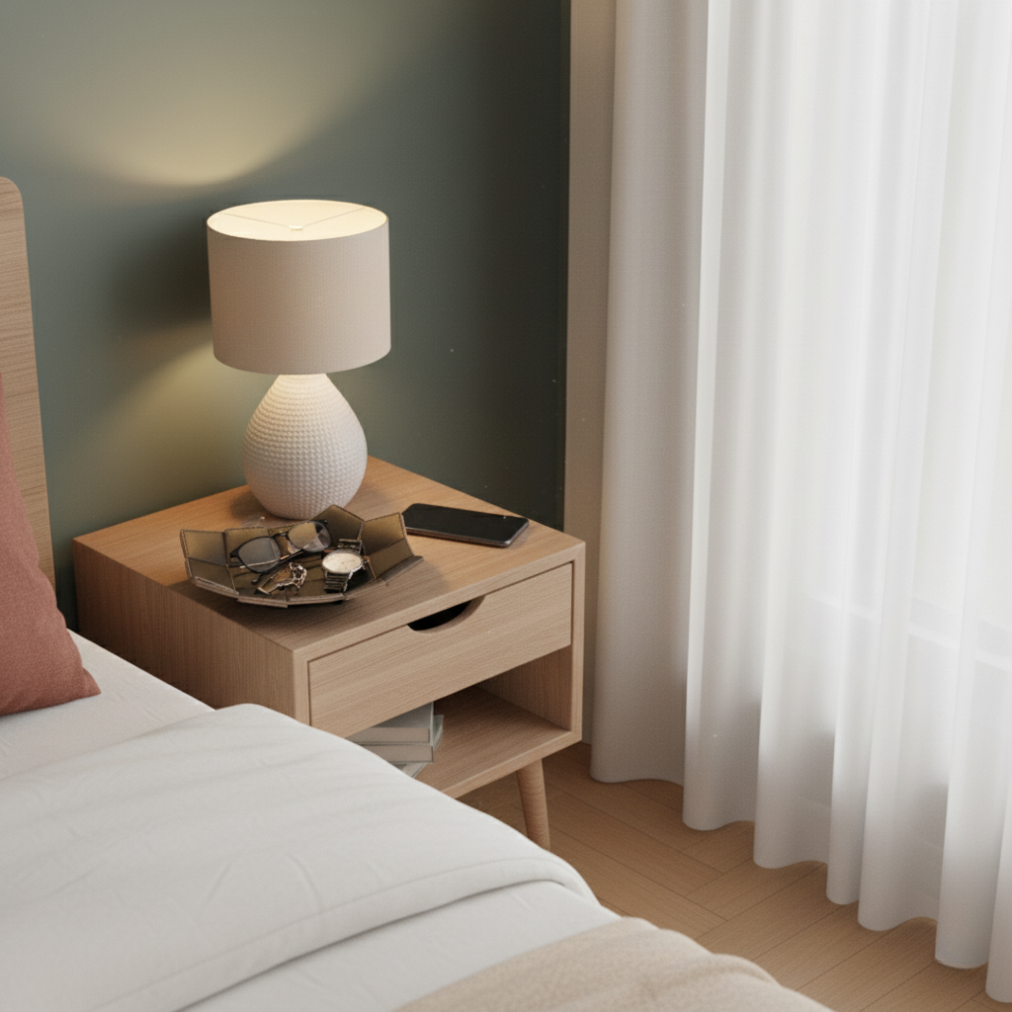 Woven Leather Valet Tray