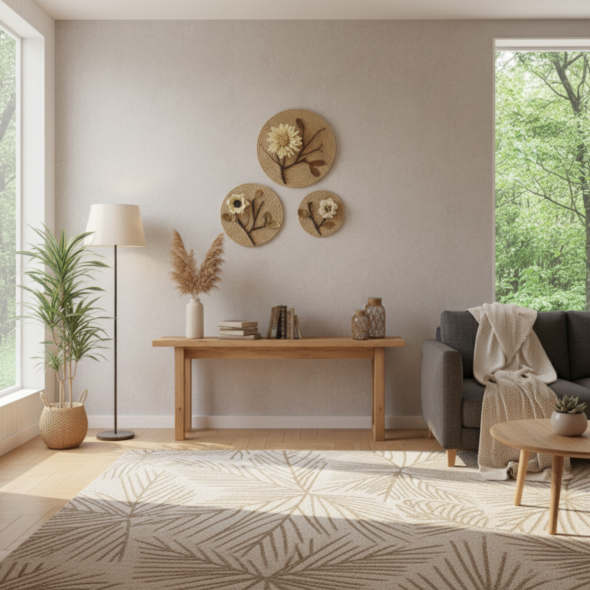 Hemp Dried Flower Wall Decor Set