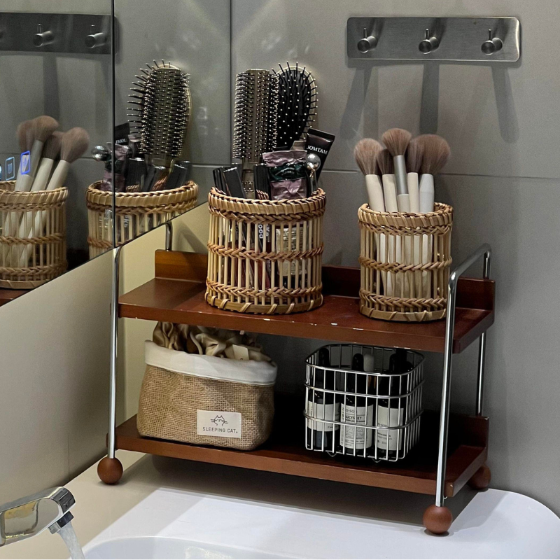 Bamboo Storage Tube Holder
