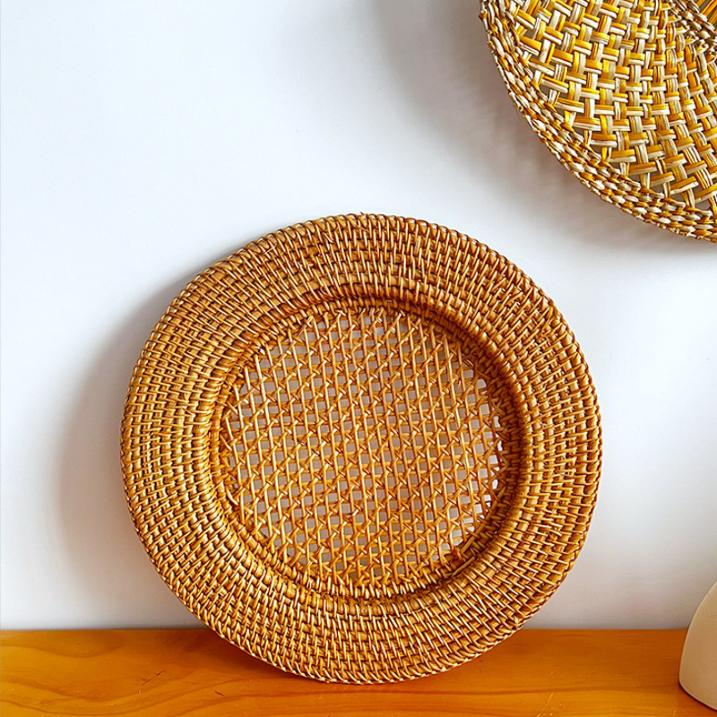 Handwoven Rattan Dinner Plate