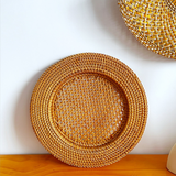 Handwoven Rattan Dinner Plate