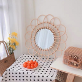 Rattan Hanging wall Mirror