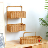 Rattan Tiered Storage Shelf