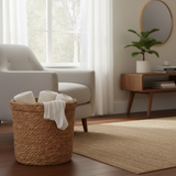 Woven Rattan Laundry Basket