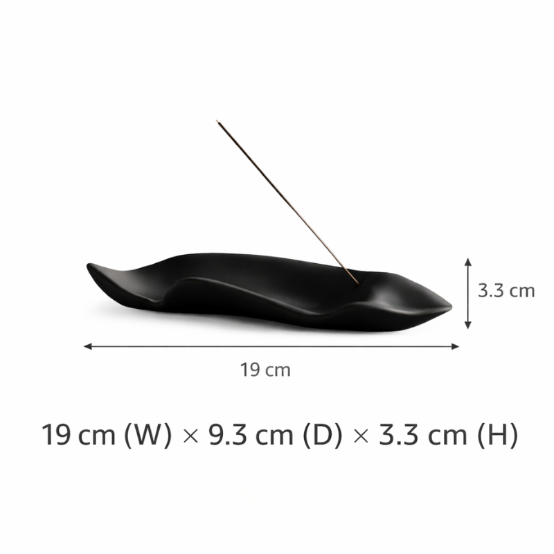 Organic Leaf Incense Holder – Sculptural Object