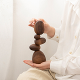 Solid Wood Balance Sculpture