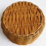Woven Straw Flower Basket
