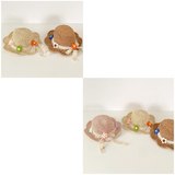 kids Floral Straw Sunhat