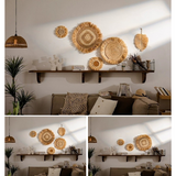 Boho Raffia Wall Decor Set