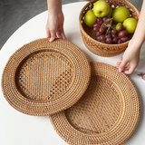 Handwoven Rattan Dinner Plate