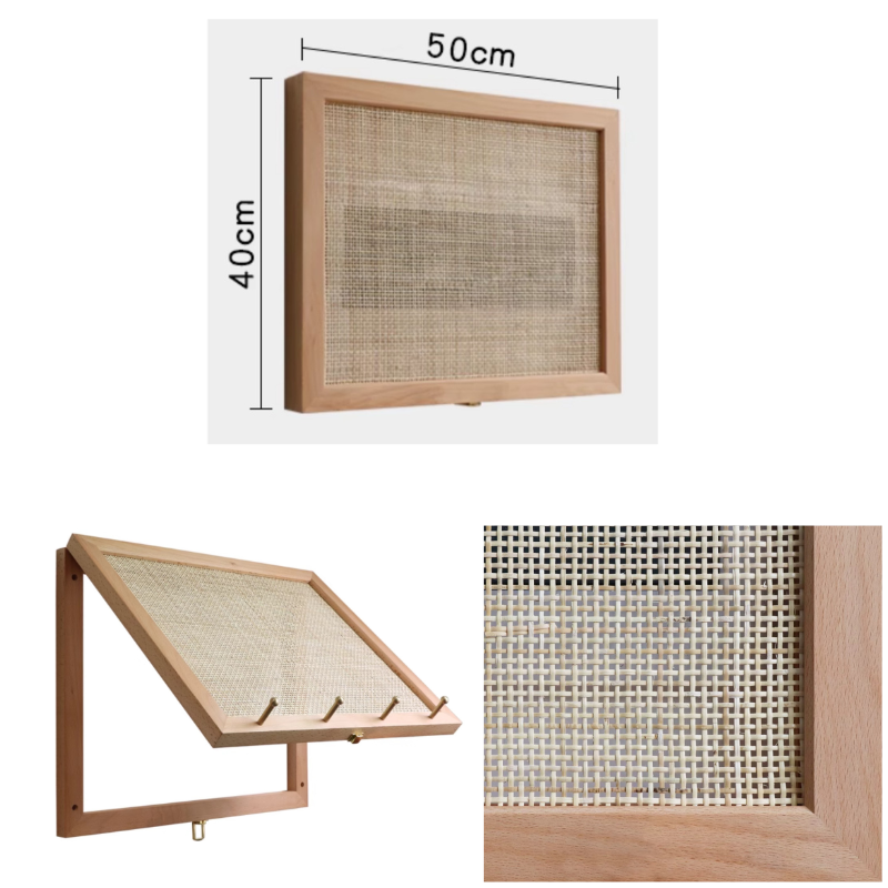 Rattan Wall Meter Box Hider
