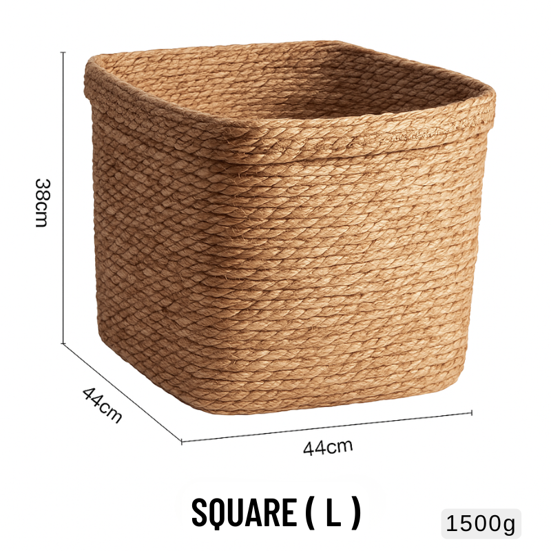 Woven Rattan Laundry Basket