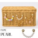 [DIY Set] Rattan Cable Organizer Box + Charm Decorations