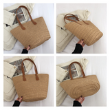 Large Woven Straw Shoulder Bag