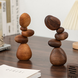 Solid Wood Balance Sculpture