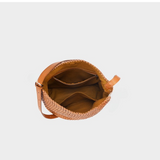 Vegan Leather Woven Tote Bag