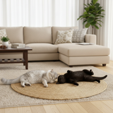 Round Rattan Cat Scratch Mat