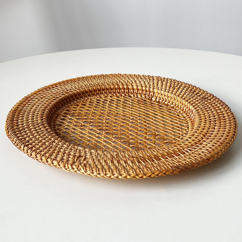 Handwoven Rattan Dinner Plate
