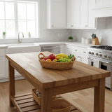 Rattan Dual-Handle Oval Basket