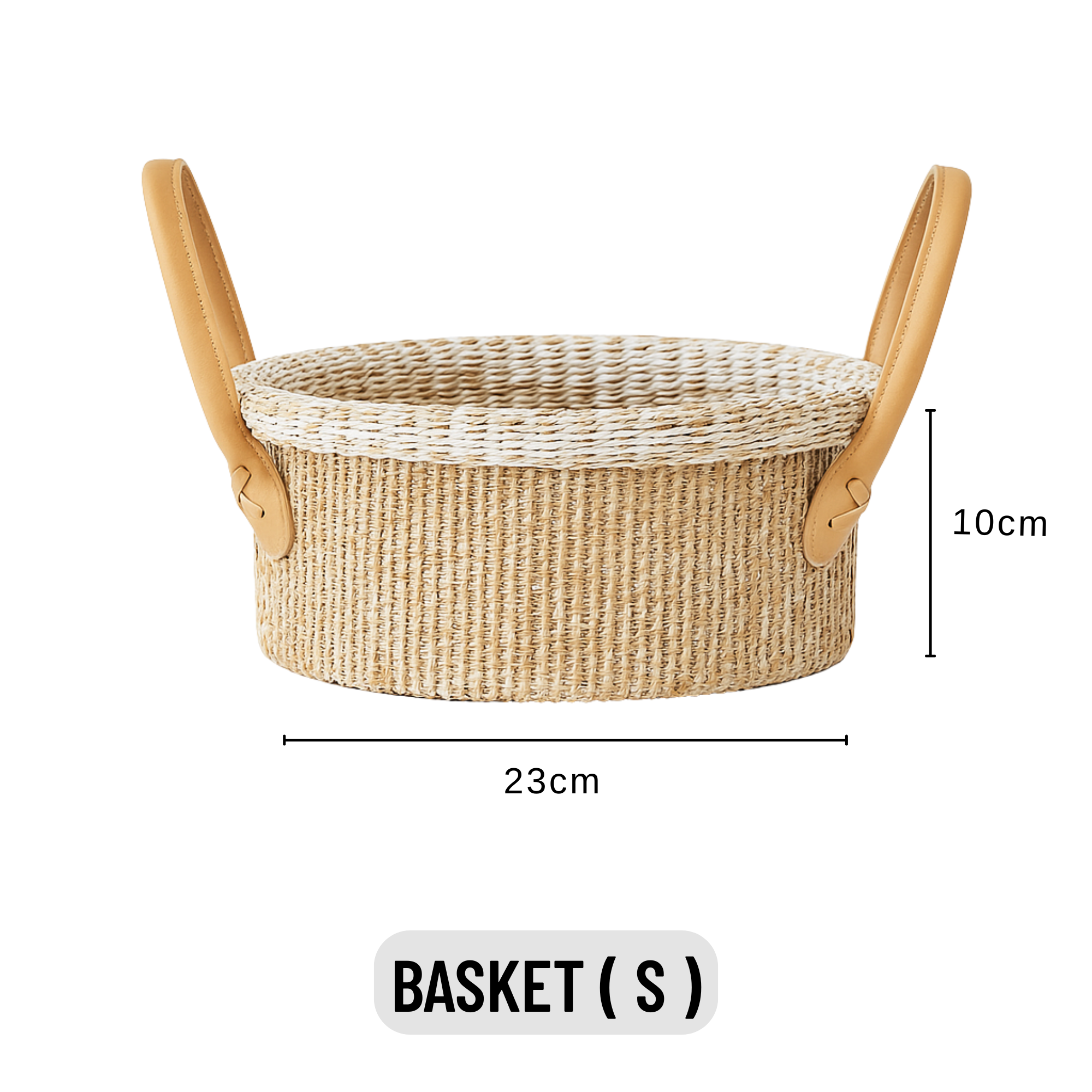 Handheld Cotton Rope Round Basket