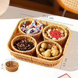 Handwoven Rattan Serving Tray