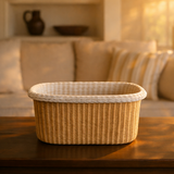 Handwoven Cotton Rope Basket