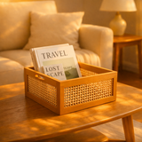 Rattan Wooden Storage Basket