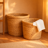 Woven Rattan Laundry Basket
