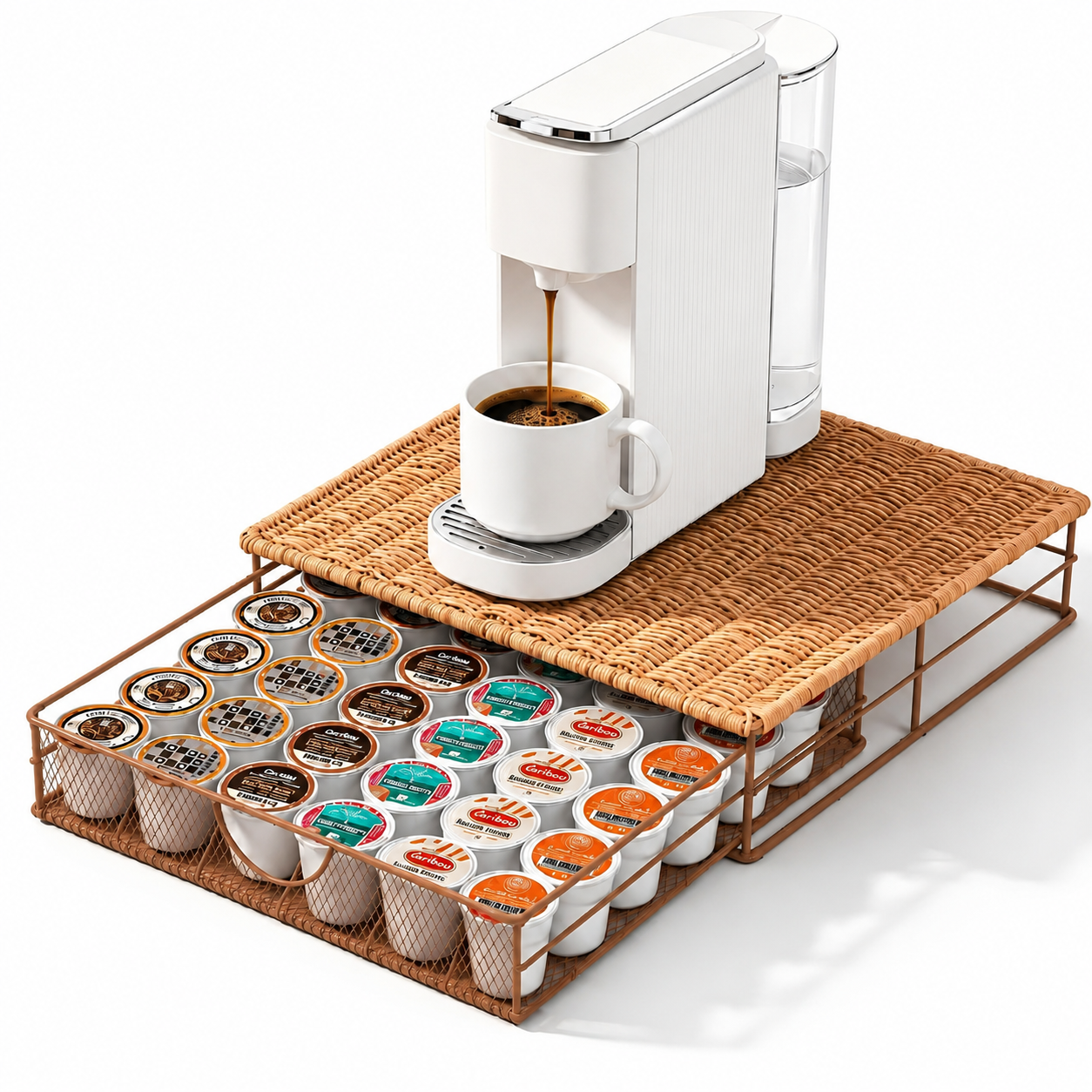 Rattan K-Cup Holder