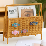 Candy Charm Rattan Magazine Basket Bundle