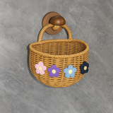 Wool Flower Charm Hanging Basket Bundle