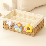 Woven Drawer Box with Leaf Charm