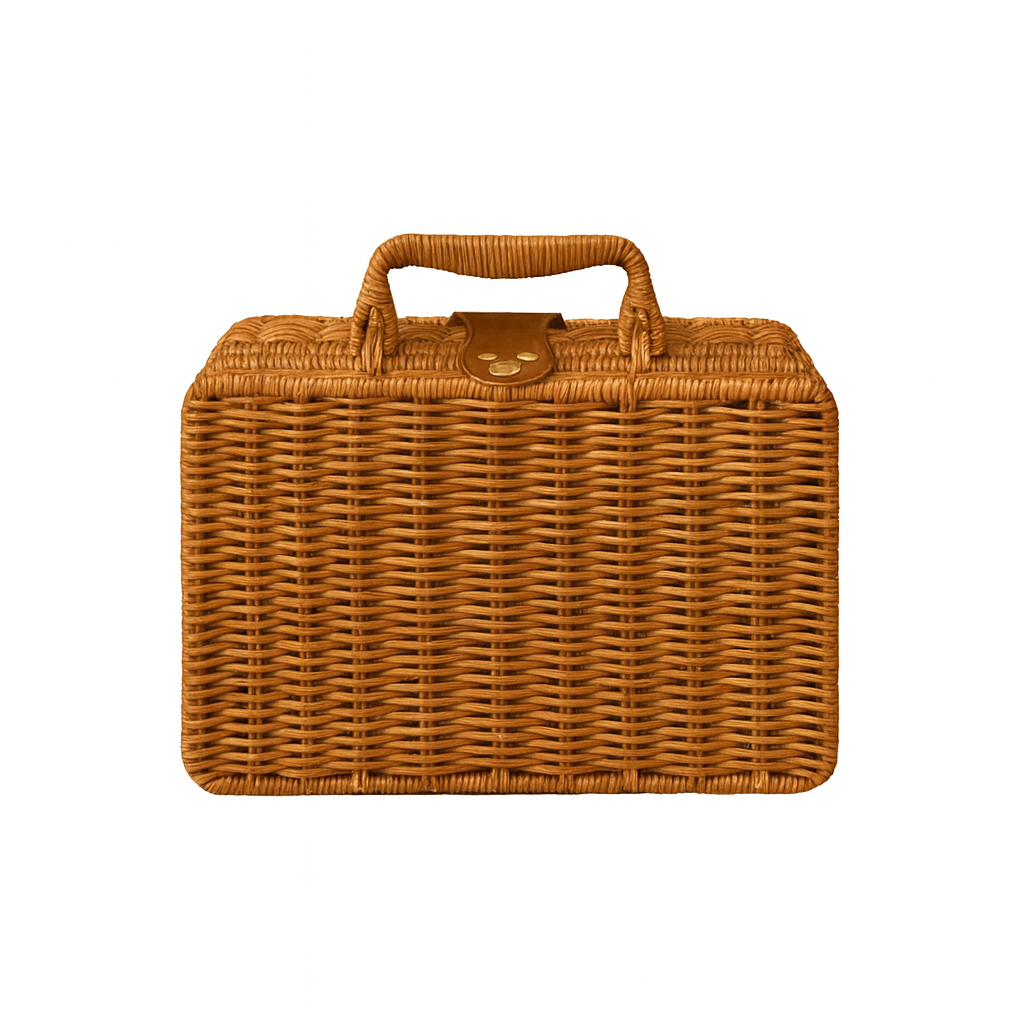 Rattan Picnic Suitcase