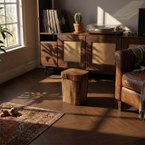 Wood-like Trash Can