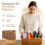 Rattan Pantry Baskets (Set of 2)