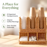 Handwoven Coffee Station Organizer