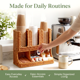 Handwoven Coffee Station Organizer