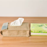 Jute fabric tissue box, bathroom, kitchen, waterproof tissue set, bedroom, toilet, hanging cotton and linen paper towel pump