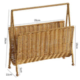 Rattan Magazine Storage Basket